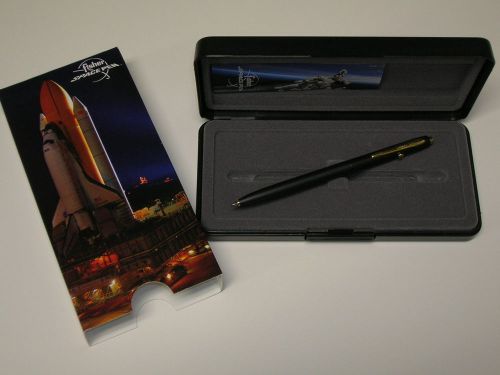 Fisher space pen ballpoint pressurized #ch4b matte black shuttle pen usa made for sale