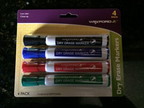 Wexford dry eraser markers six packages of 4 per package for sale