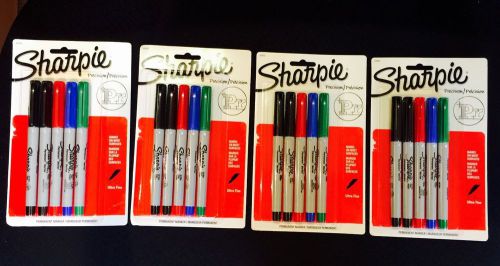 Sharpie Precision Ultra Fine Point Permanent Markers - 4 pks of 5ct each -37675