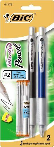 Bic velocity mechanical pencil - #2 pencil grade - 0.9 mm lead size - (mvp21) for sale