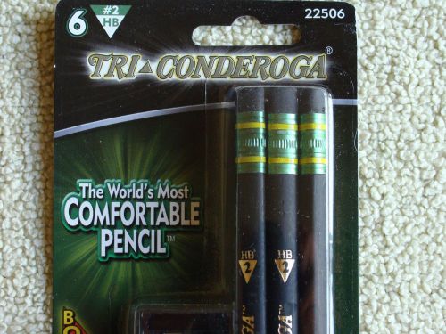 Dixon Ticonderoga Tri-Conderoga Triangular #2 Pencils-Black 12 Count  (22506)