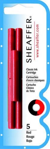 Sheaffer Skrip Ink Cartridge &#039;&#039;Classic Profile&#039;&#039; 5 Count Red