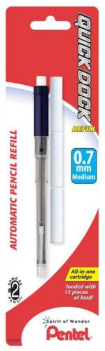 Refill Lead Cartridge For QUICK DOCK 0.7mm 1 Refill Cartridge + 3 Erasers Carded