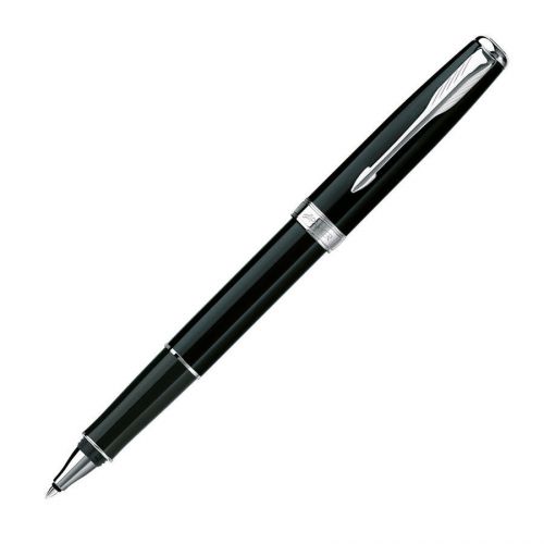 Parker sonnet rollerball pen - deep black laquer - new in box - 100% authentic for sale