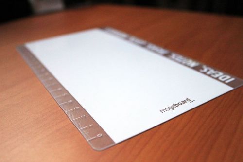 Whiteboard Ruler Desk Accessory - for home or office, NEW text protector layer!