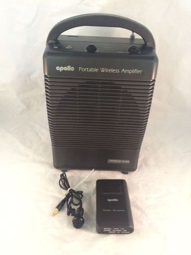 Apollo Portable Wireless Amplifier PA-5000 w/ Wireless Microphone Model WM-120