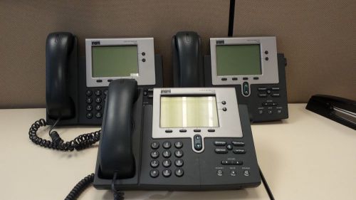 Lot of 3 Used Cisco 7940G VoIP Phones