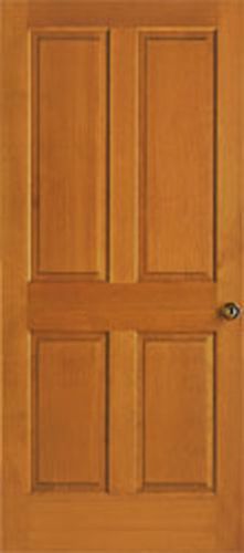 4 panel raised clear stain grade hemlock solid core interior wood doors door for sale