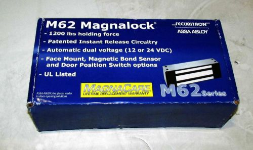 Securitron M62 Magnalock 12 24 VDC 1200lb MAG LOCK DOOR ACCESS HARDWARE