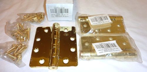 3 Ives 5BB1HW 4.5&#034; x 4&#034; RC 632 NRP US3 Mortise Ball Bearing Hinges BRIGHT BRASS