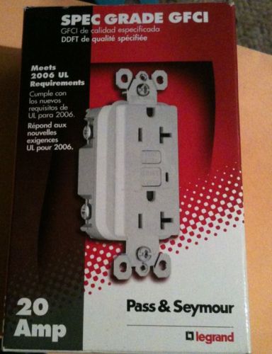 SPEC GRADE Pass &amp; Seymour GFCI 20 Amp -125V Model 2095-I (Ivory)