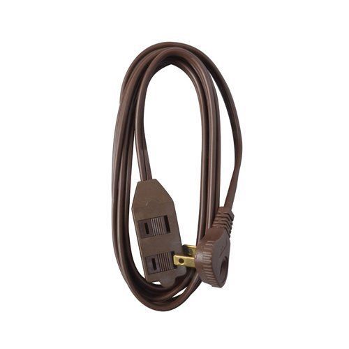 Master Electrician 09409ME 11-Foot Flatplug Extension Cord Low Profile  Brown