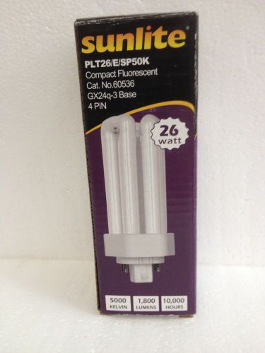 Sunlite PLT26/E/SP50K 26-Watt Compact Fluorescent Plug-In 4-Pin Light Bulb, 5000