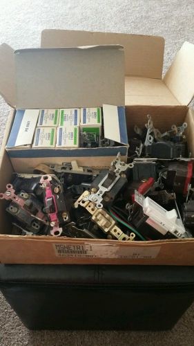 Electrical supply lot of light switches new and used
