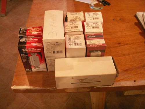 Electrical lot range dryer dimmer thermostat gfci turnlok connector new for sale