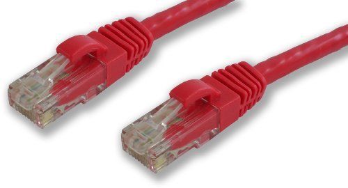Lynn Electronics ECAT5-4PR-25RDB 25-Feet Red Booted Patch Cable  5-Pack