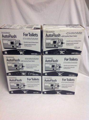 Rubbermaid TC 401206a Autoflush Toilets Chrome Coyne &amp; Delany Valves Lot Of 6
