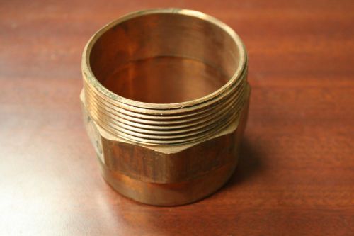 3&#034; COPPER MALE ADAPTER  C X M  ELKHART SWEAT PLUMBING FITTING