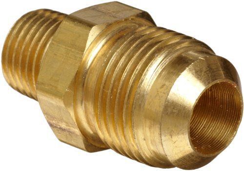 New anderson metals brass tube fitting  half-union  1/4&#034; flare x 1/4&#034; male pipe for sale