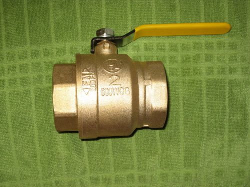 Nib lot of 1 -  2 inch ips brass ball valve for sale