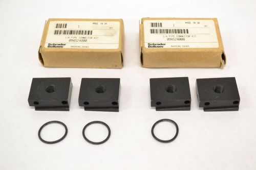 LOT 2 SCHRADER BELLOWS 094524000 PIPE CONNECTOR KIT 1/4IN SIZE ASSEMBLY B265990