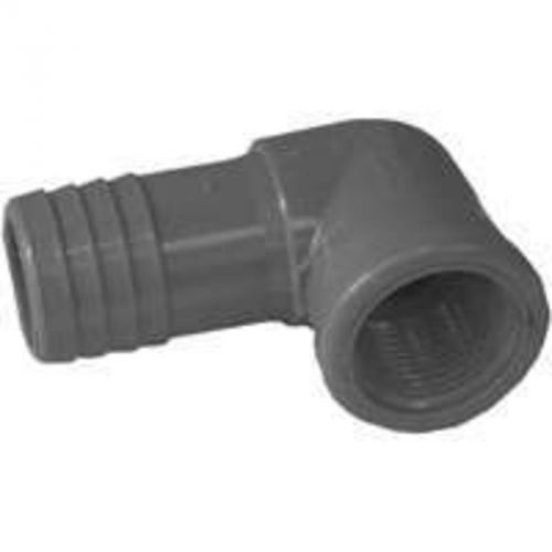 Poly insert elbow 3/4barbx1/2f genova products inc insert fittings 354175 for sale