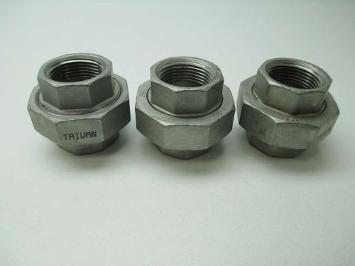 LOT 3 NEW TC 1-150 STAINLESS STEEL UNION 1 IN NPT D394997