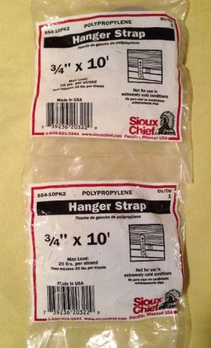 TWO PACKS 3/4&#034; x 10&#039; Hanger Strap
