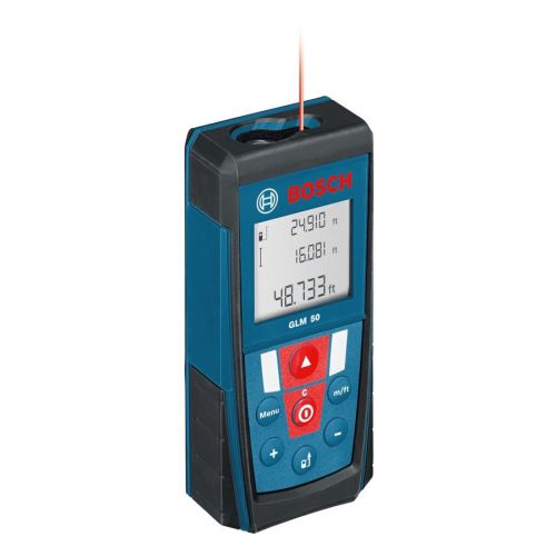 NEW !!! Bosch 165-ft Metric and SAE Laser Distance Measurer GLM50