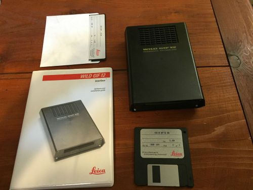 WILD HEERBRUGG GIF12 CARD READER WITH SOFTWARE SURVEYING