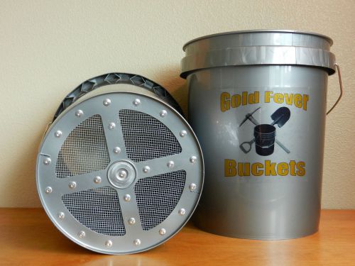 Gold Fever Buckets gold prospecting classifier #8- 1/8&#039;  mesh