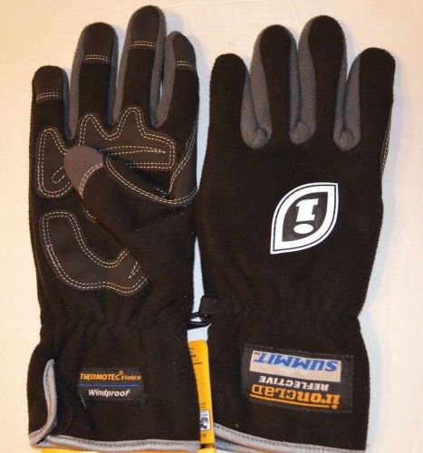 Ironclad SMB-03-M Summit Fleece Medium Black And Gray Work Glove