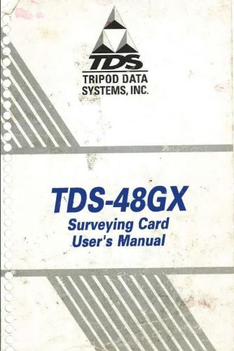 TDS Survey GX HP-48GX User&#039;s and Reference Manuals PDF
