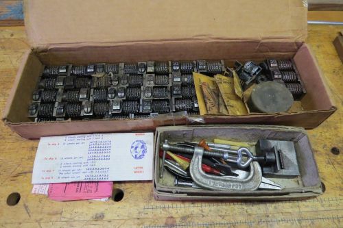 Letterpress Numbering Machine with Service Tool Kit