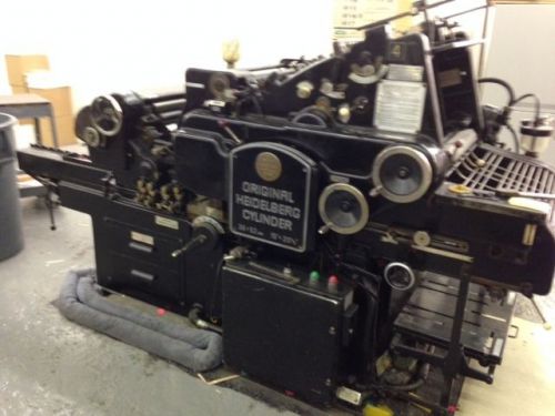 Heidelberg diecutter, max sheet size: 15”x 20” ,year 1958 , with inking unit for sale