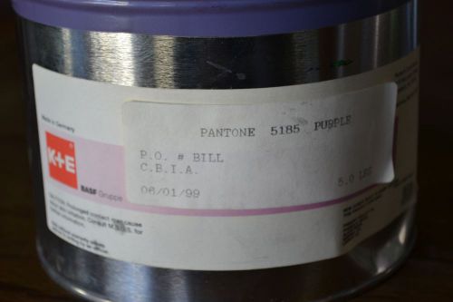 Pantone 5185 Purple Printing Ink Kast + Ehinger Sealed 5 lbs Can