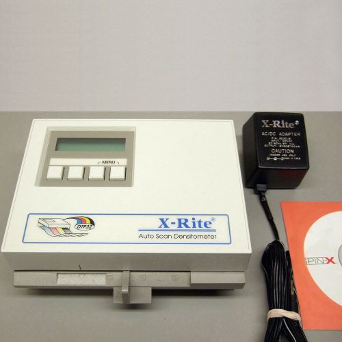 X-Rite DTP32R Auto Scan Densitometer Power supply &amp; manual Excellent Cond.