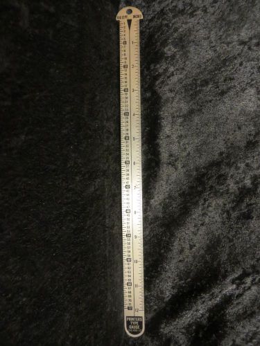 Stainless steel, 12&#034; printers line gauge (ruler) pica pole &amp; 24 inch ruler for sale