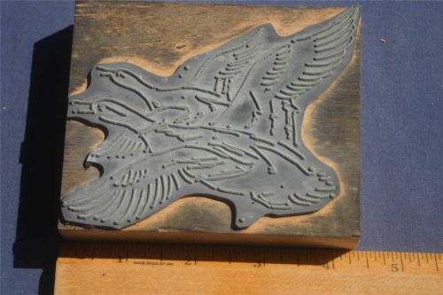 Letterpress Printing Block Migrating Ducks Flying Ducks         (005)