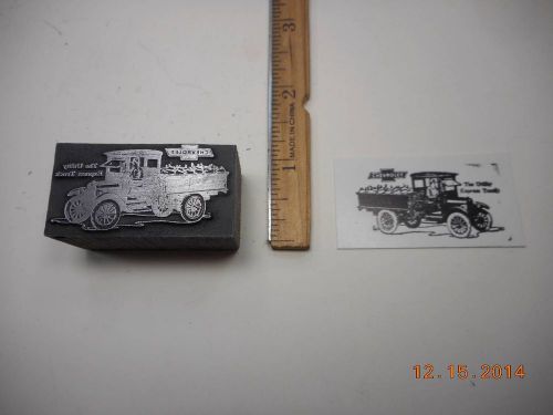 Letterpress Printing Printers Block, Chevrolet Utility Express Truck