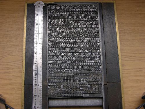 Letterpress Metal Type, Copperplate, 18 Point