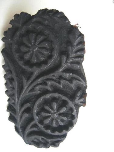 India Handcarved TEXTILE BLOCK PRINTING Wooden TOOL 32835