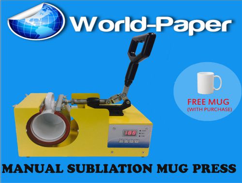 Mug heat press machine white adjustable coffee latte sublimation machine great for sale