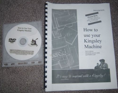 How to Use Your Kingsley Hot Foil Stamping Machine MANUAL AND DVD