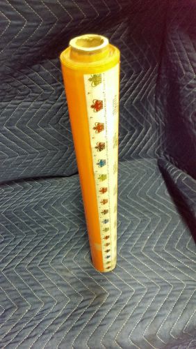 Crown roll leaf inc. orange hot stamp foil #yed-7000  - 200ft. x 17&#034; for sale