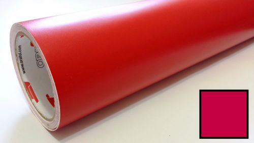 Matte red vinyl graphics decal sticker sheet film roll overlay craft cutting 24&#034; for sale