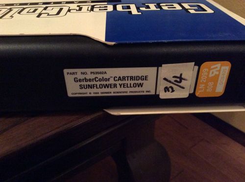 Gerber Color Thermal Transfer Foil Sunflower Yellow 3/4 Full LN 2099 808 GCS 825