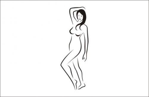 2X  Sexy Woman Figure Nude Funny Car Vinyl Sticker Decal - 212