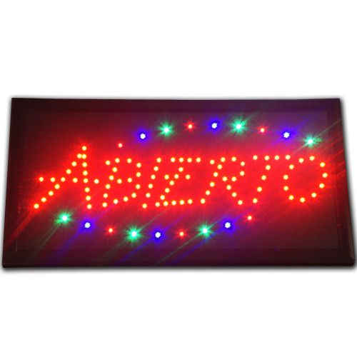 ABIERTO open LED store shop 19 x 10&#034; Sign Animated Tienda neon Light Bar Display