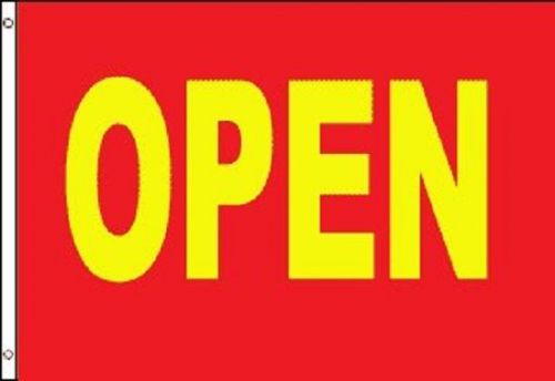 OPEN Flag Advertising Business Banner Store Pennant Sign 3x5